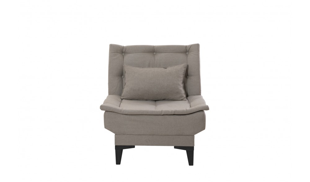 Set canapea extensibila, Santo-S-1070 - Crema, 186 x 86 x 85 cm