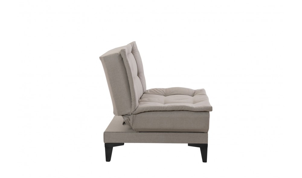 Set canapea extensibila, Santo-S-1070 - Crema, 186 x 86 x 85 cm