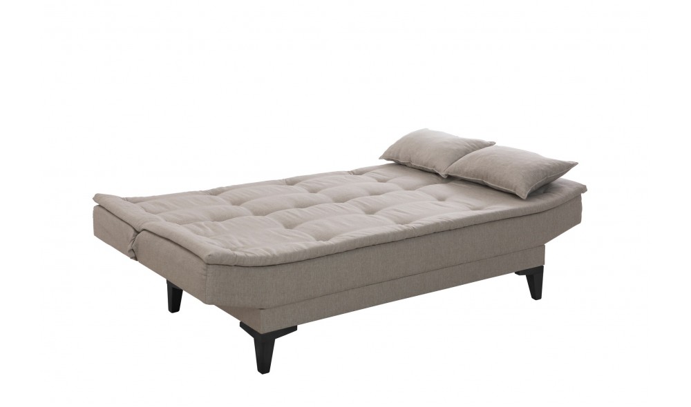 Set canapea extensibila, Santo-S-1070 - Crema, 186 x 86 x 85 cm