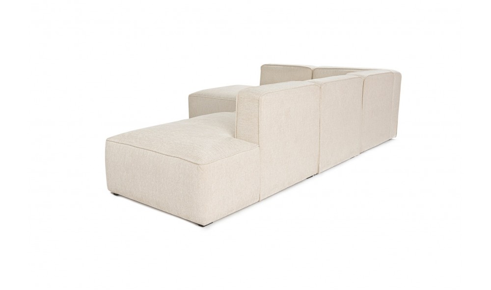 Canapea de coltar, More M -(M4-M2-M1-M3) - Crema, 280 x 69 x 90 cm