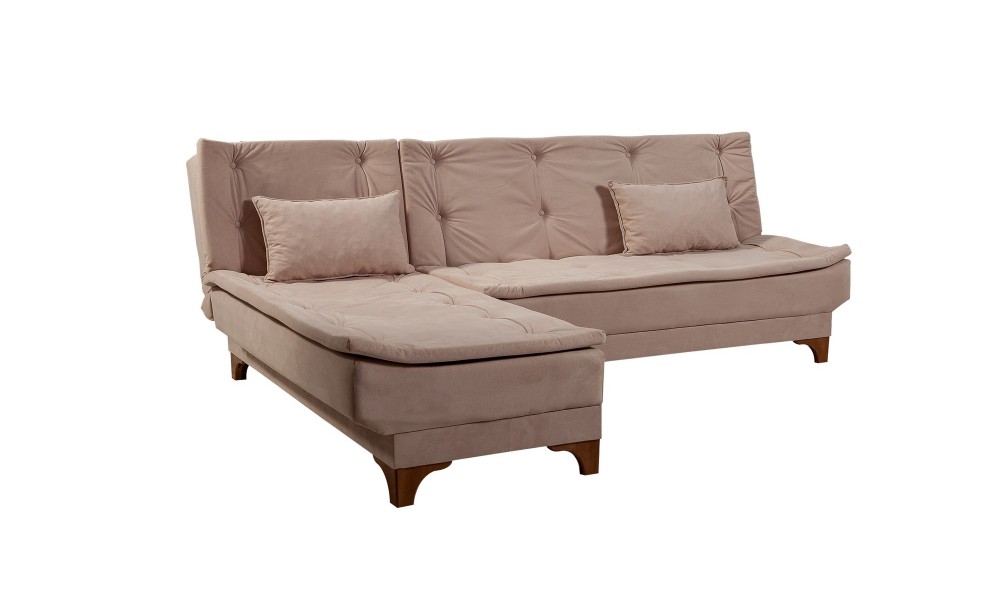 Canapea extensibila de colt, Kelebek Colt stanga - Stanca, 225 x 86 x 160 cm