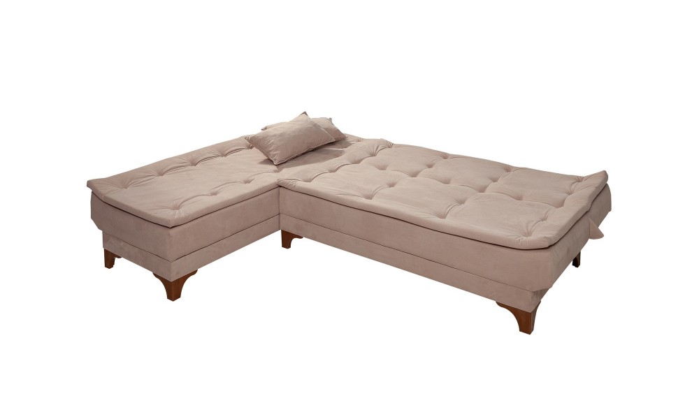 Canapea extensibila de colt, Kelebek Colt stanga - Stanca, 225 x 86 x 160 cm