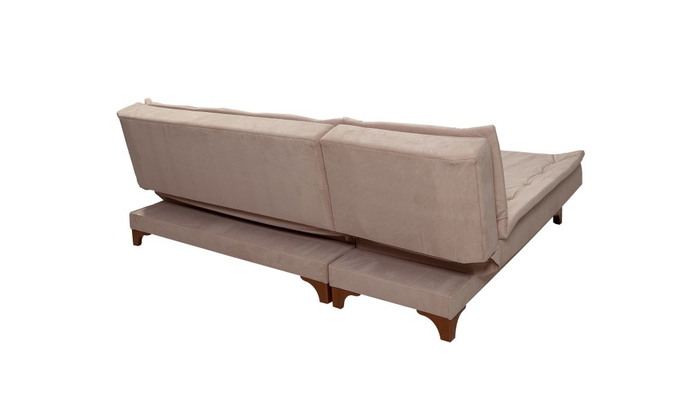 Canapea extensibila de colt, Kelebek Colt stanga - Stanca, 225 x 86 x 160 cm
