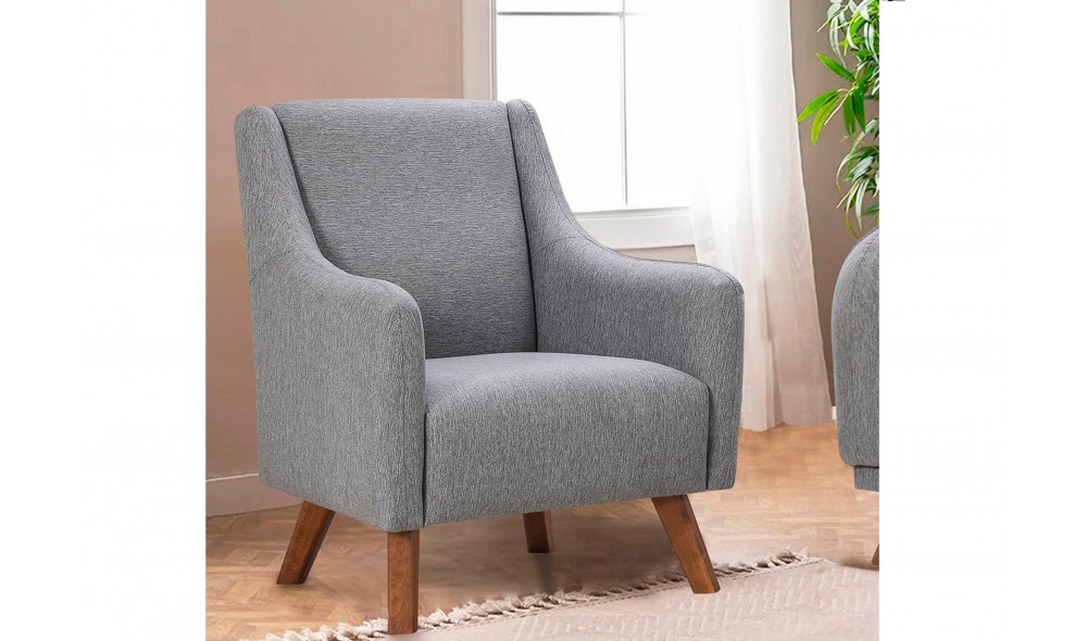 Fotoliu, Hera - Gri, 81 x 95 x 82 cm