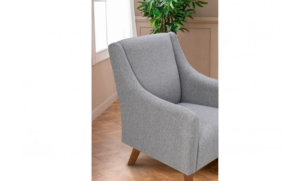 Fotoliu, Hera - Gri, 81 x 95 x 82 cm