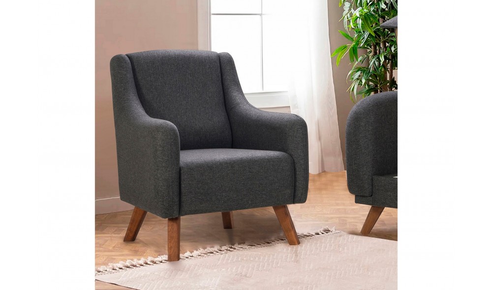 Fotoliu, Hera - Antracit, 81 x 95 x 82 cm