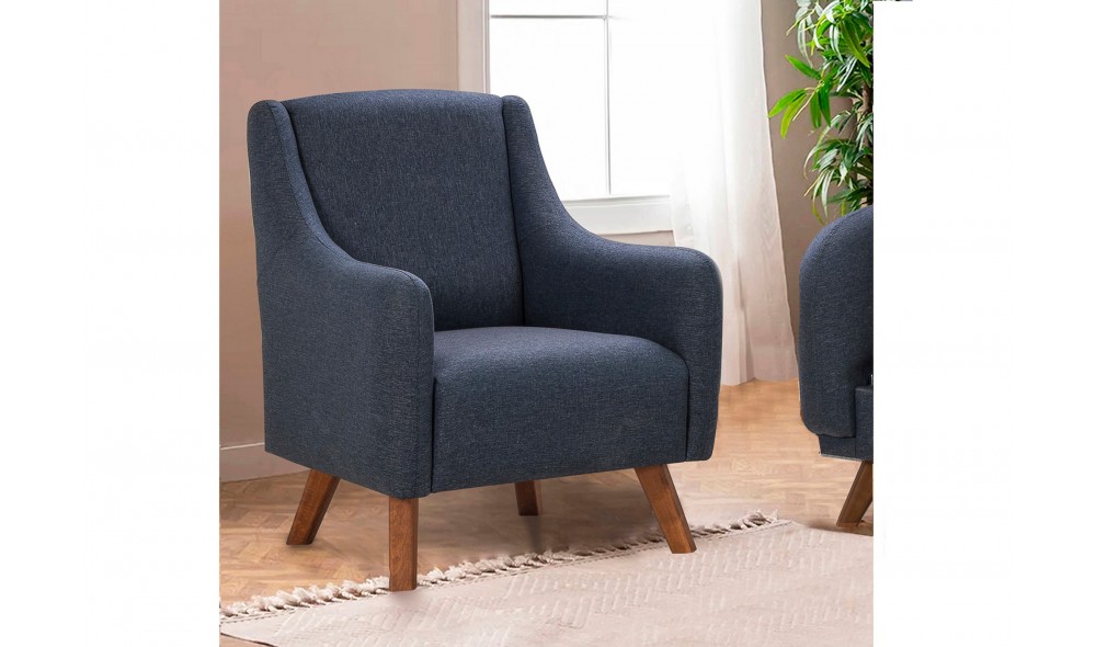 Fotoliu, Hera - Albastru inchis, 81 x 95 x 82 cm