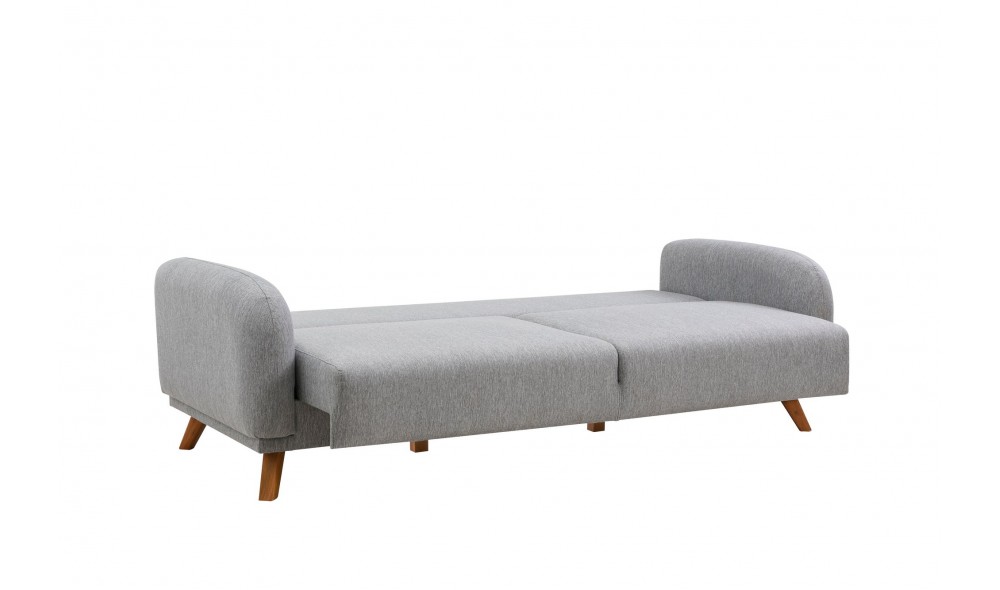 Set canapea extensibila, Set Hera - Gri, 237 x 90 x 98 cm