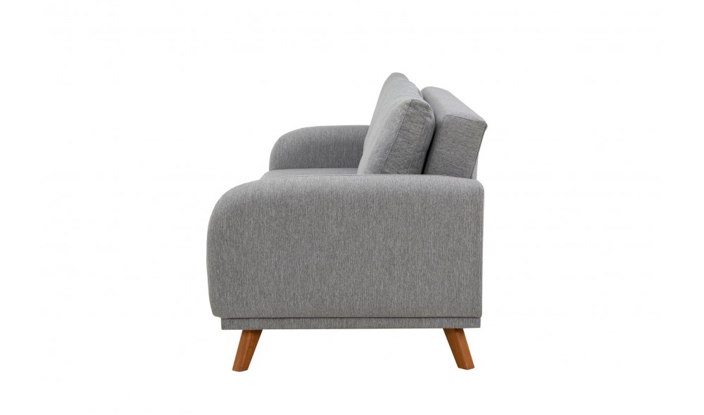 Set canapea extensibila, Set Hera - Gri, 237 x 90 x 98 cm