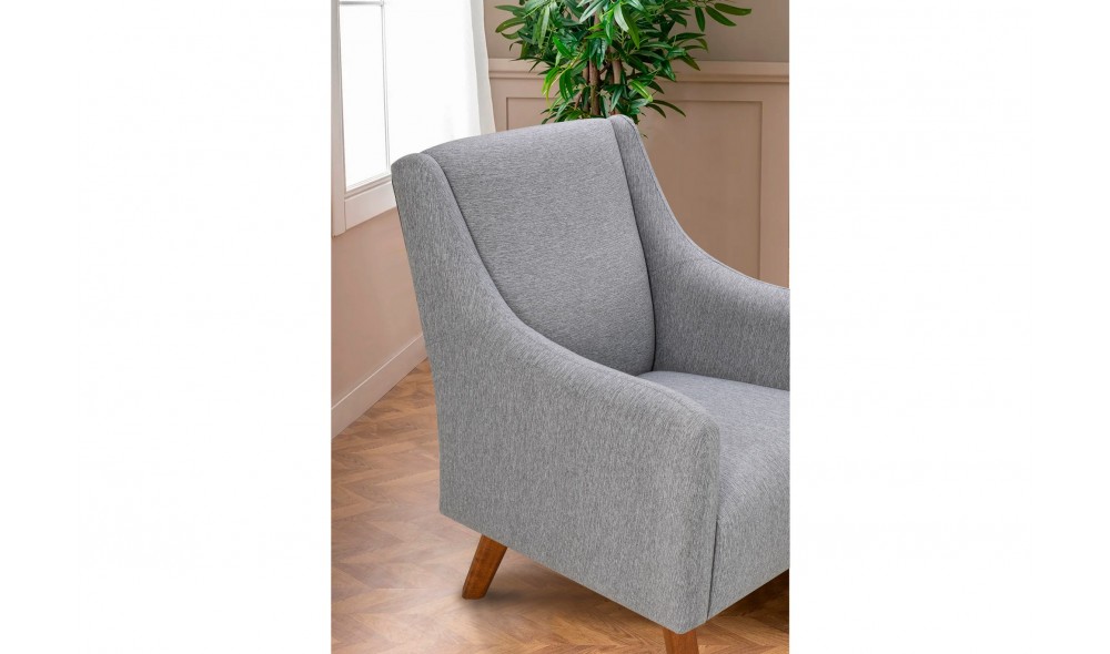 Set canapea extensibila, Set Hera - Gri, 237 x 90 x 98 cm