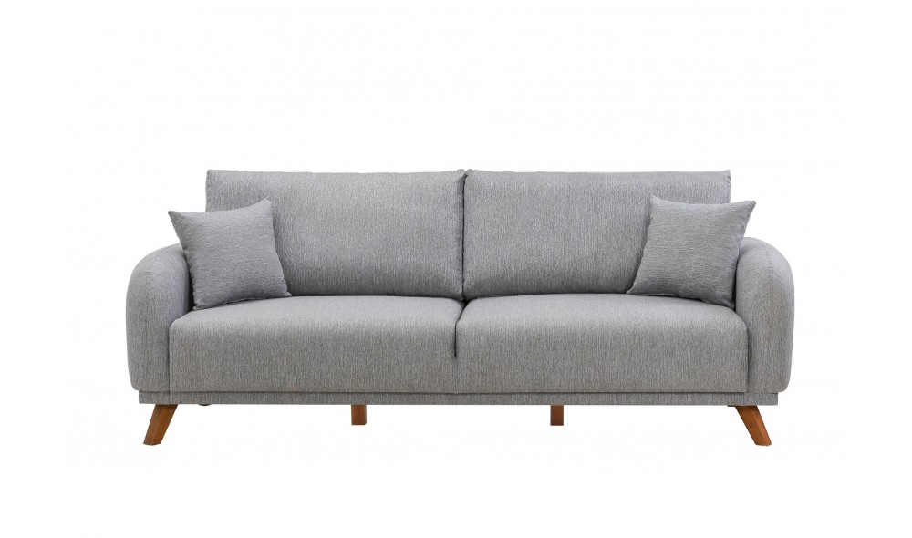 Set canapea extensibila, Set Hera - Gri, 237 x 90 x 98 cm