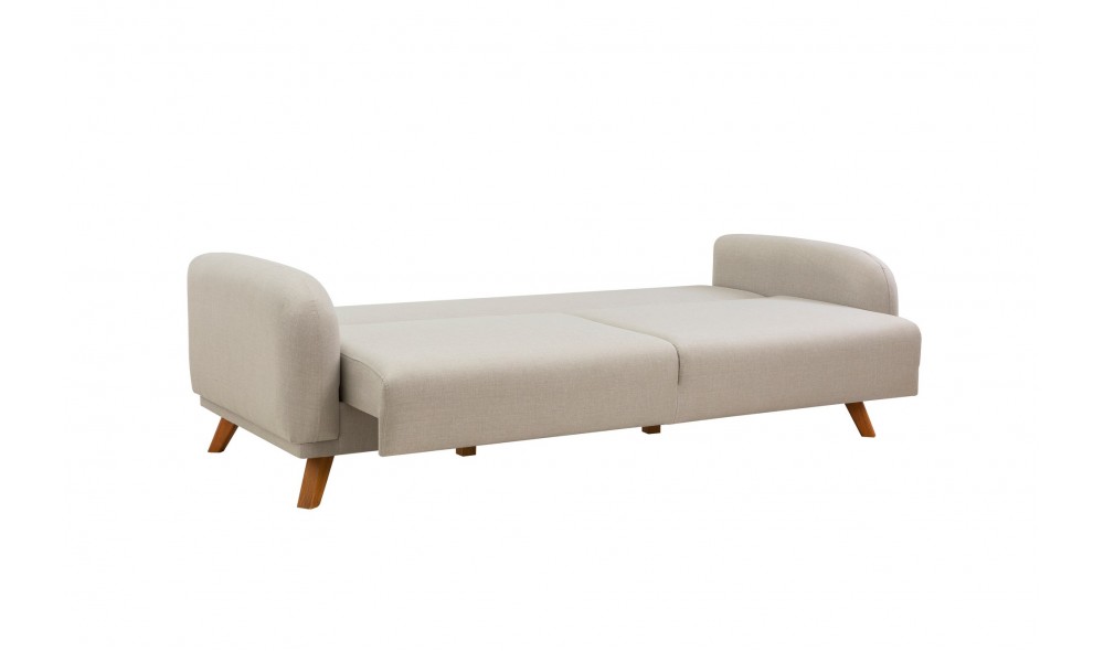 Set canapea extensibila, Set Hera - Crema, 237 x 90 x 98 cm