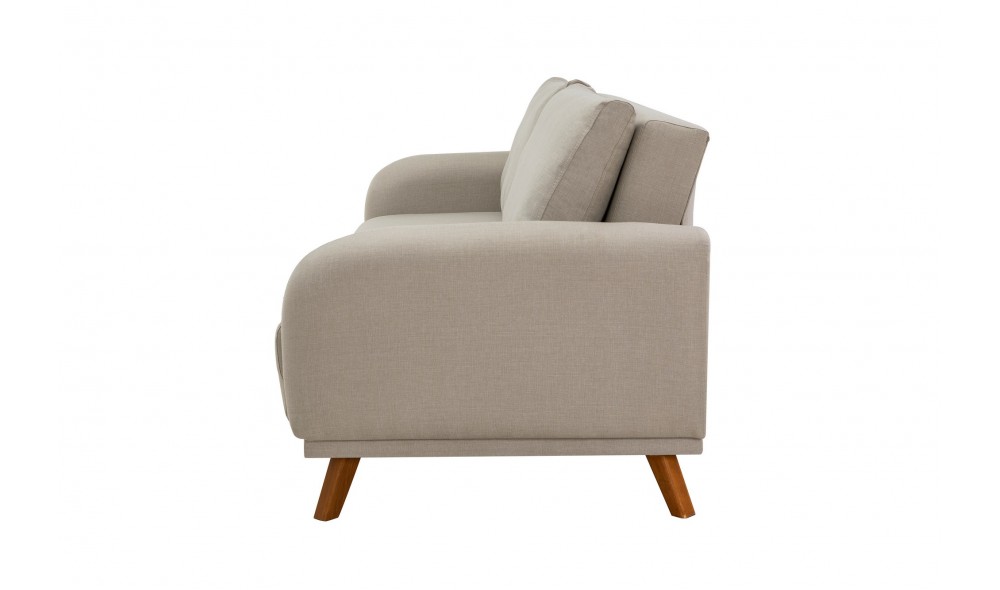 Set canapea extensibila, Set Hera - Crema, 237 x 90 x 98 cm