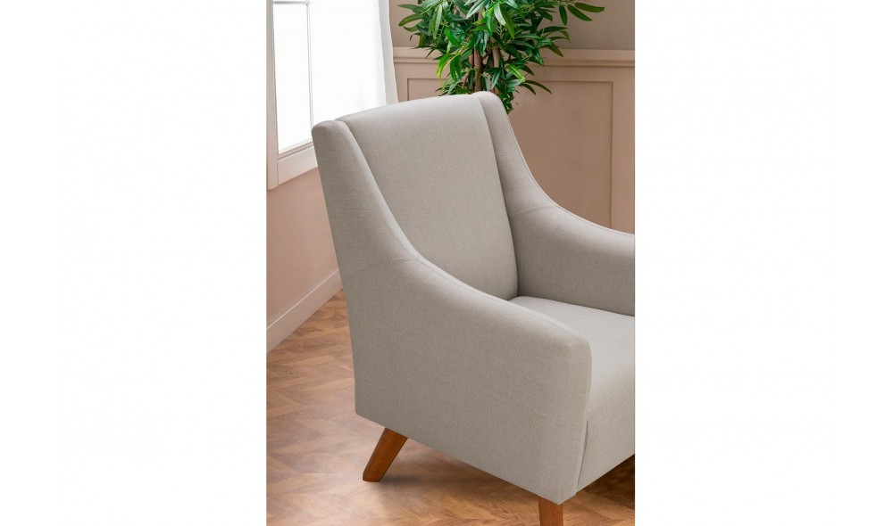 Set canapea extensibila, Set Hera - Crema, 237 x 90 x 98 cm