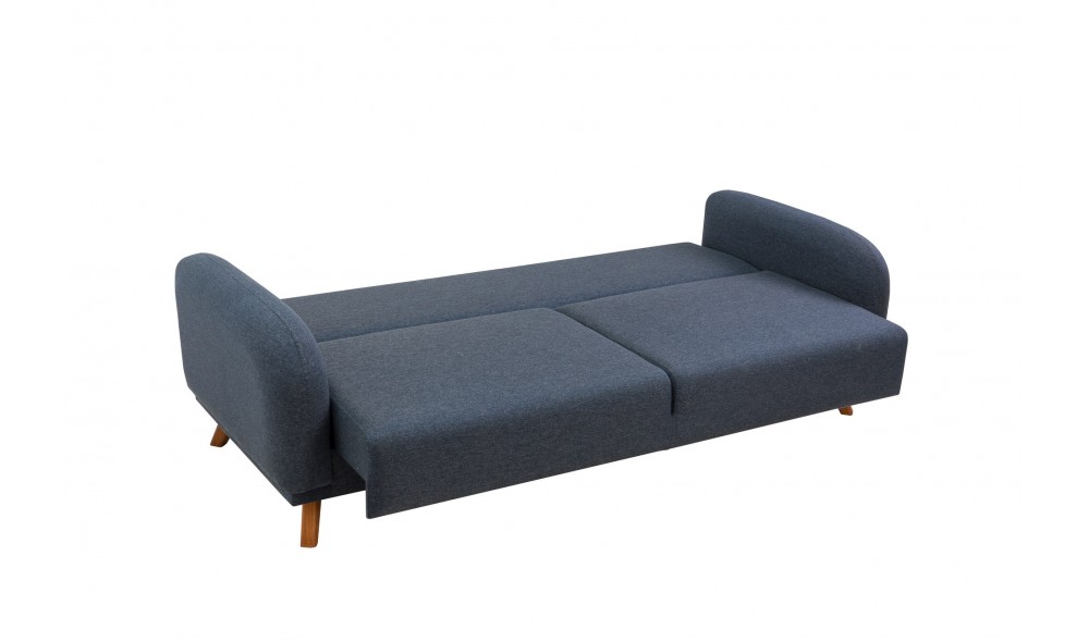 Set canapea extensibila, Set Hera - Albastru inchis, 237 x 90 x 98 cm