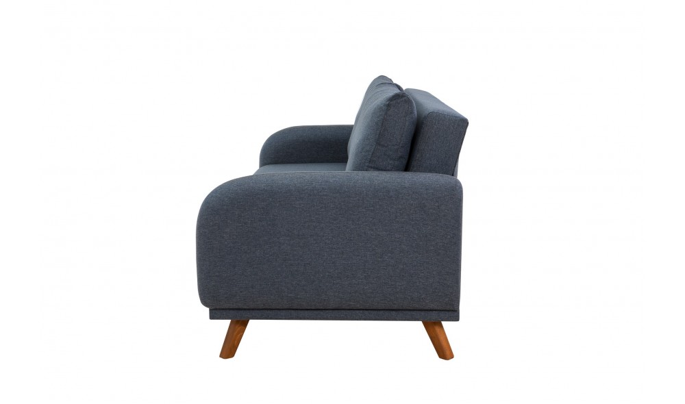 Set canapea extensibila, Set Hera - Albastru inchis, 237 x 90 x 98 cm