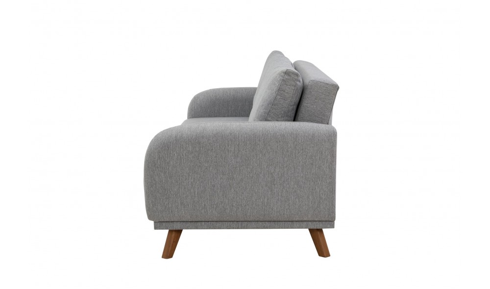 Canapea extensibila cu 3 locuri, Hera - Gri, 237 x 90 x 98 cm