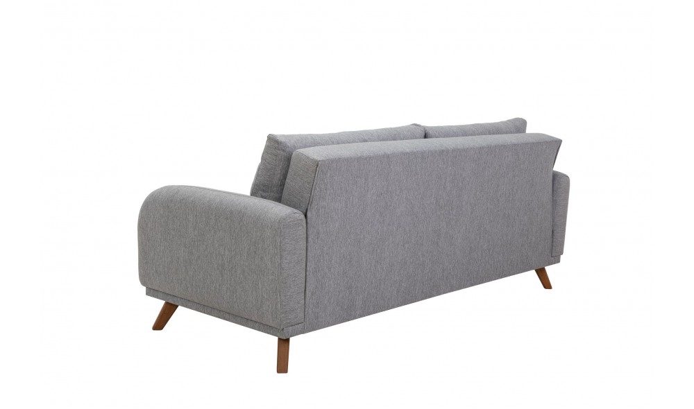 Canapea extensibila cu 3 locuri, Hera - Gri, 237 x 90 x 98 cm