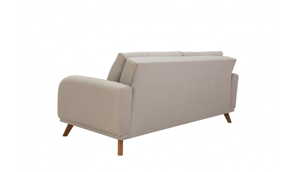 Canapea extensibila cu 3 locuri, Hera - Crema, 237 x 90 x 98 cm