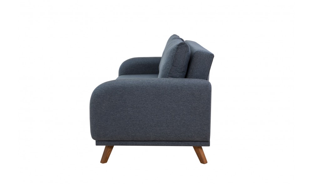 Canapea extensibila cu 3 locuri, Hera - Albastru inchis, 237 x 90 x 98 cm