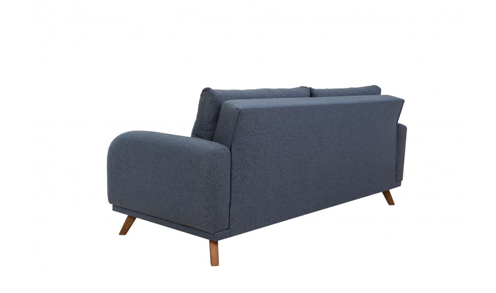 Canapea extensibila cu 3 locuri, Hera - Albastru inchis, 237 x 90 x 98 cm