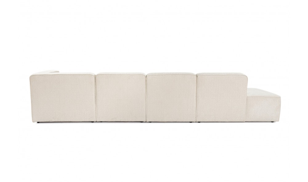 Canapea de coltar, More M (M4-M1-M1-M7) - Crema, 350 x 69 x 90 cm