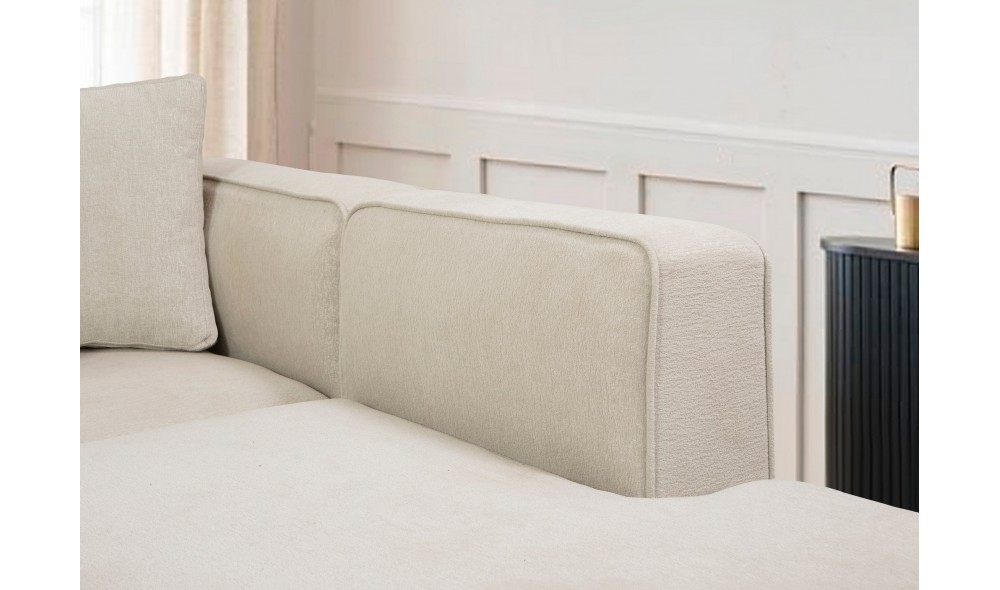Canapea de coltar, More M (M4-M1-M2-M3) - Crema, 280 x 69 x 90 cm