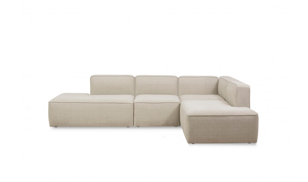 Canapea de coltar, More M (M4-M1-M2-M3) - Crema, 280 x 69 x 90 cm