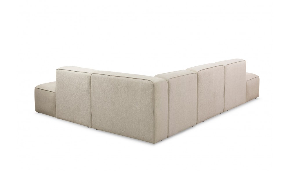 Canapea de coltar, More M (M4-M1-M2-M3) - Crema, 280 x 69 x 90 cm
