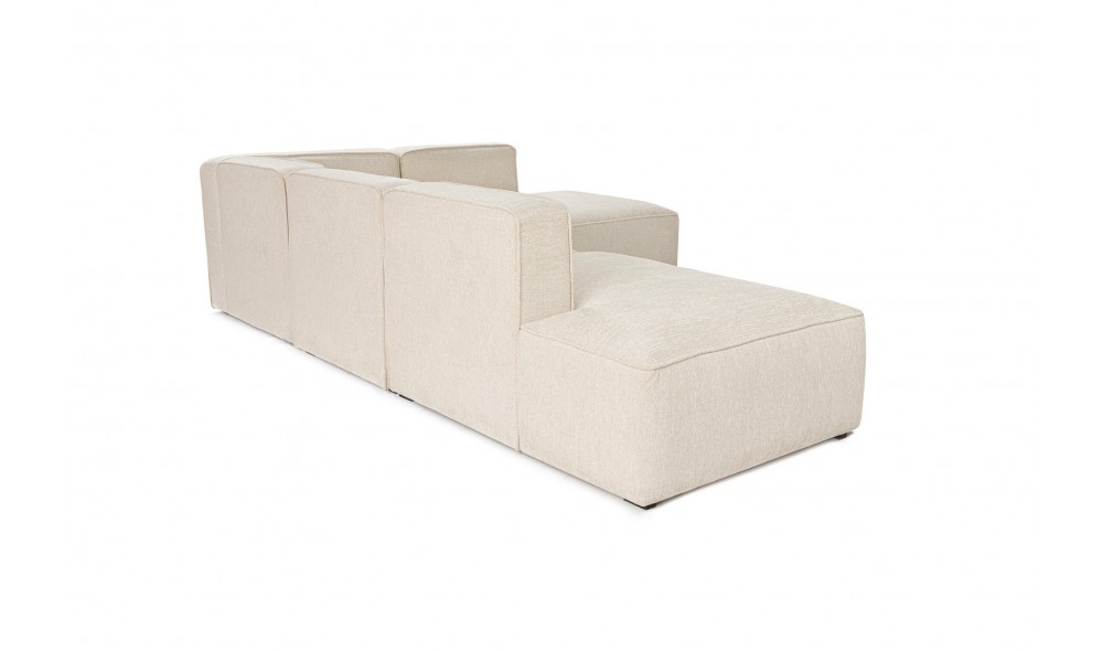 Canapea de coltar, More M (M4-M2-M1-M3) - Crema, 280 x 69 x 90 cm