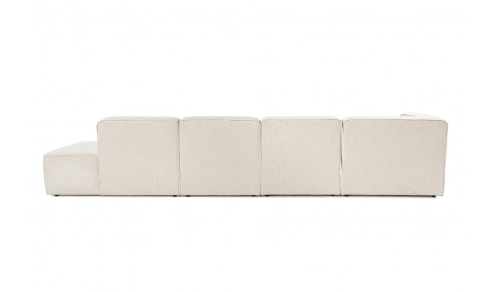 Canapea de coltar, More M (M2-M1-M1-M3) - Crema, 350 x 69 x 90 cm