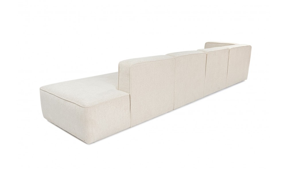 Canapea de coltar, More M (M2-M1-M1-M3) - Crema, 350 x 69 x 90 cm
