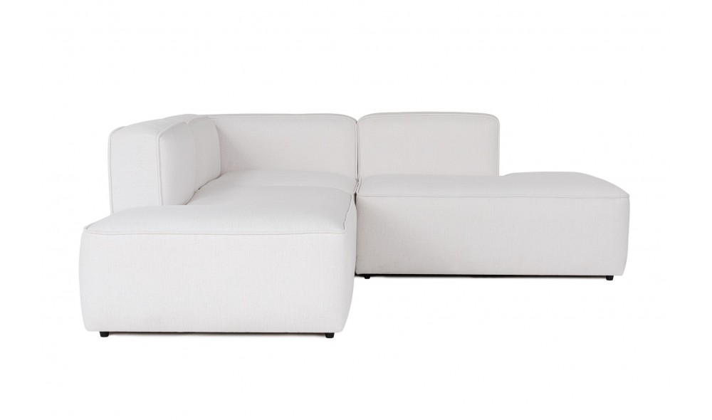 Canapea de coltar, More Pars (M4-M2-M3) - Alb, 210 x 69 x 90 cm