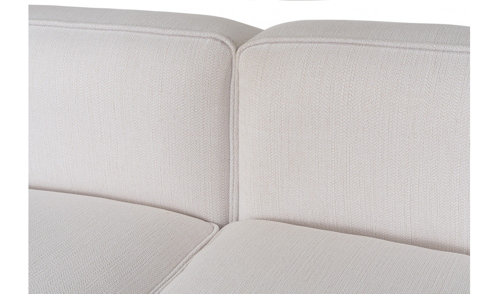 Canapea de coltar, More Pars (M4-M2-M3) - Alb, 210 x 69 x 90 cm