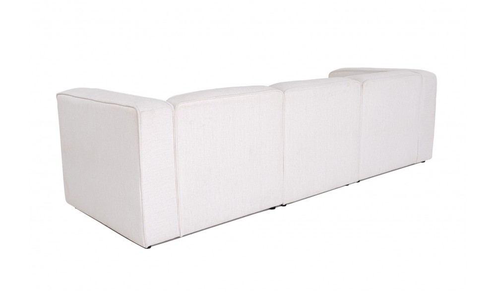 Canapea de coltar, More Pars (M5-M1-M2) - Alb, 250 x 69 x 140 cm