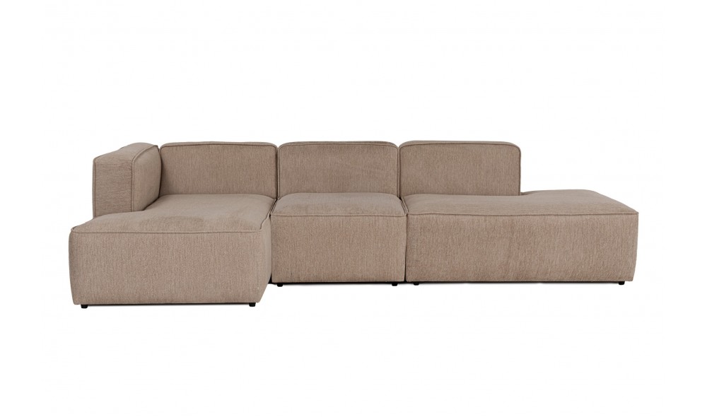 Canapea de coltar, More Pars (M5-M1-M3) - Cappuccino, 280 x 69 x 140 cm