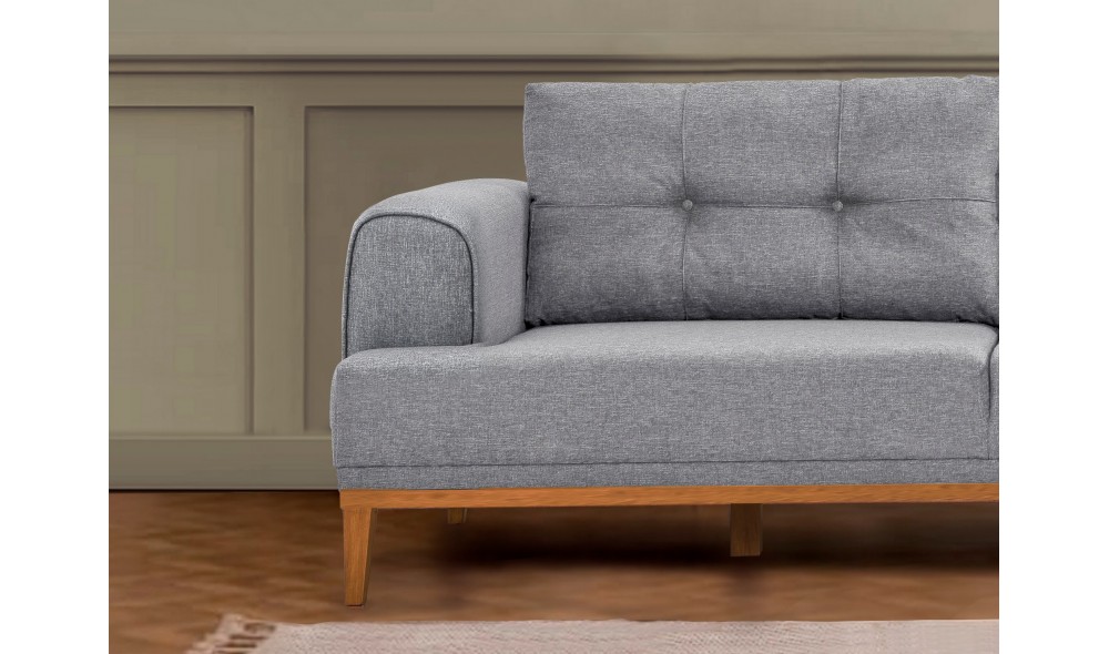 Canapea de coltar, Vina Corner - Gri, Atlantic Pin, 295 x 82 x 179 cm