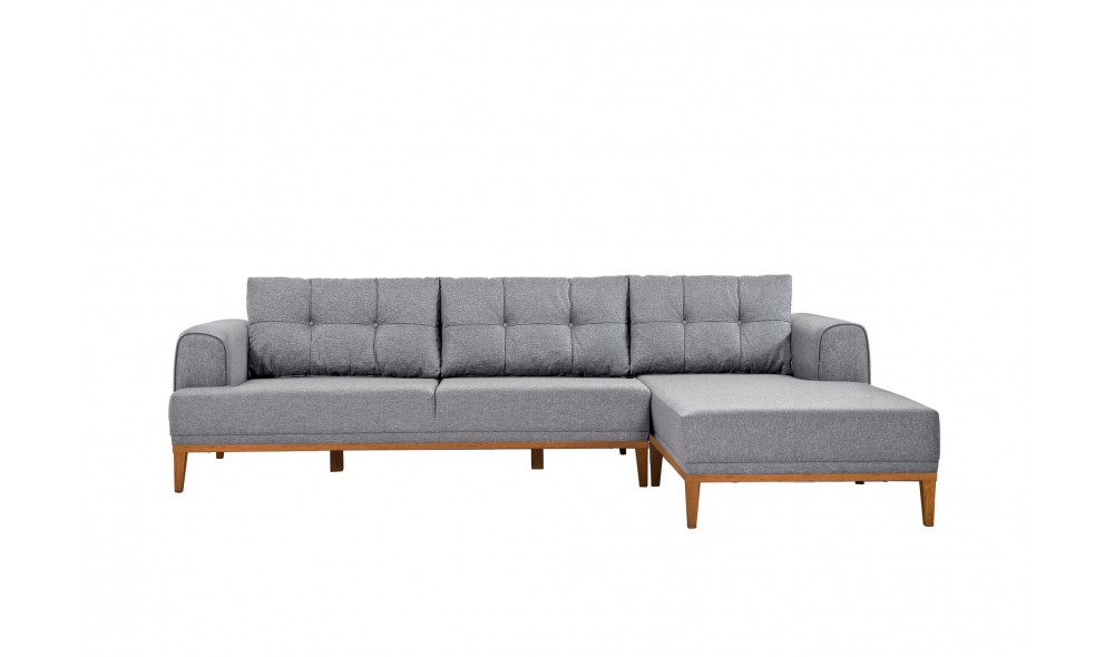 Canapea de coltar, Vina Corner - Gri, Atlantic Pin, 295 x 82 x 179 cm