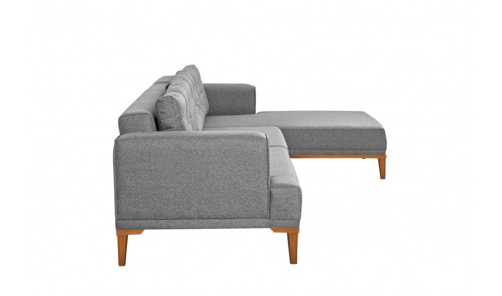 Canapea de coltar, Vina Corner - Gri, Atlantic Pin, 295 x 82 x 179 cm