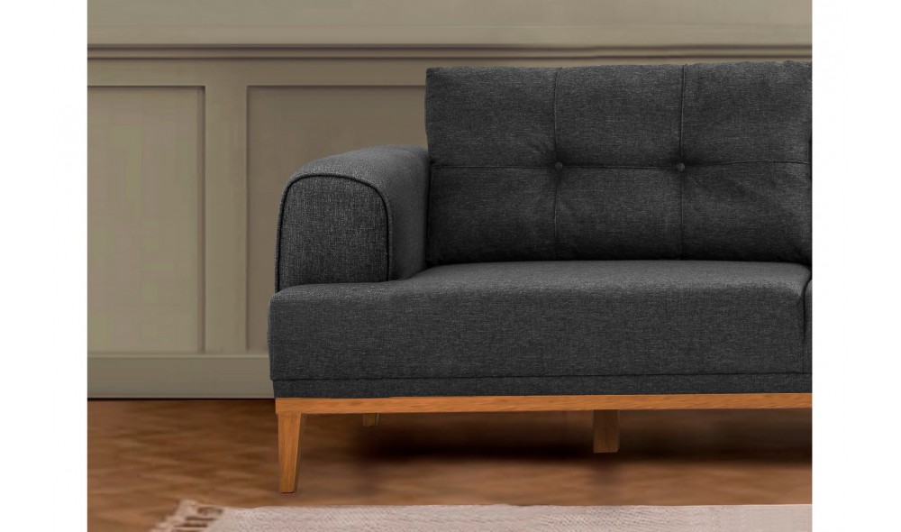 Canapea de coltar, Vina Corner - Antracit, Pin Atlantic, 295 x 82 x 179 cm