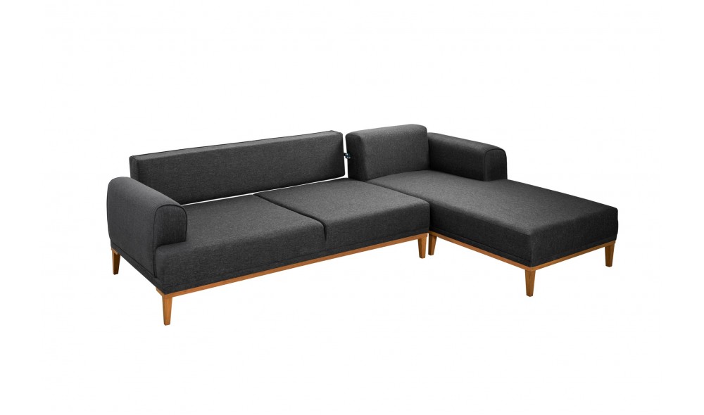 Canapea de coltar, Vina Corner - Antracit, Pin Atlantic, 295 x 82 x 179 cm