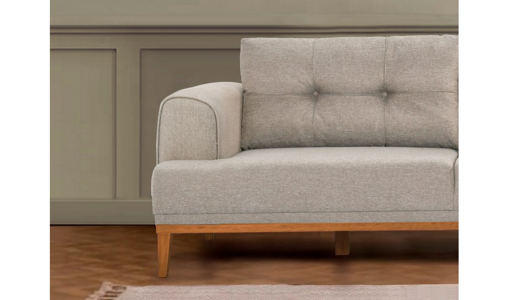 Canapea de coltar, Vina Corner - Crem, Pin Atlantic, 295 x 82 x 179 cm