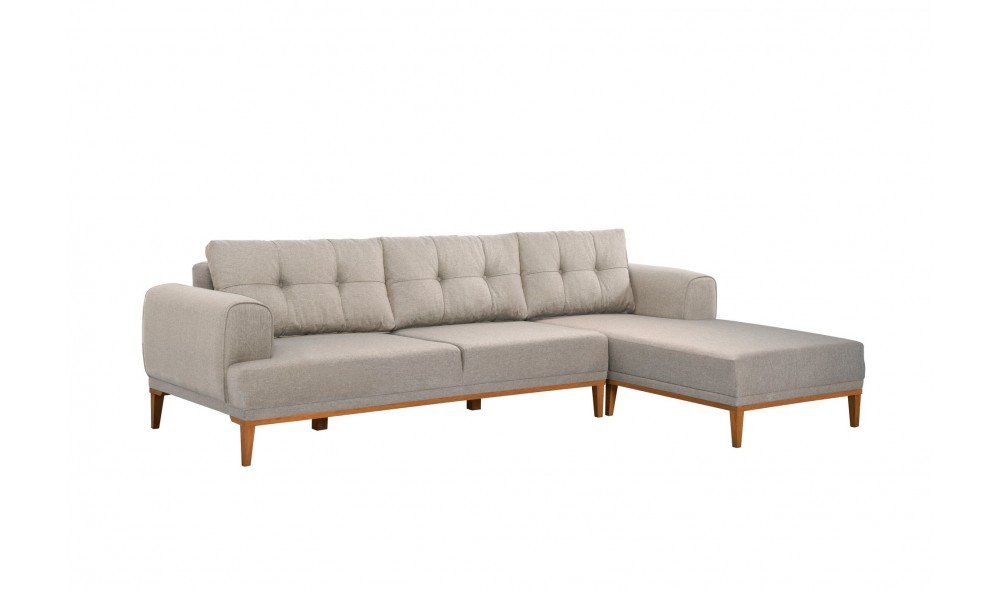 Canapea de coltar, Vina Corner - Crem, Pin Atlantic, 295 x 82 x 179 cm