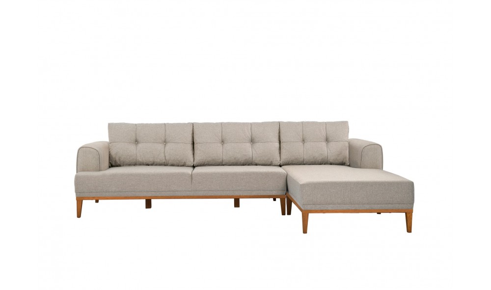 Canapea de coltar, Vina Corner - Crem, Pin Atlantic, 295 x 82 x 179 cm