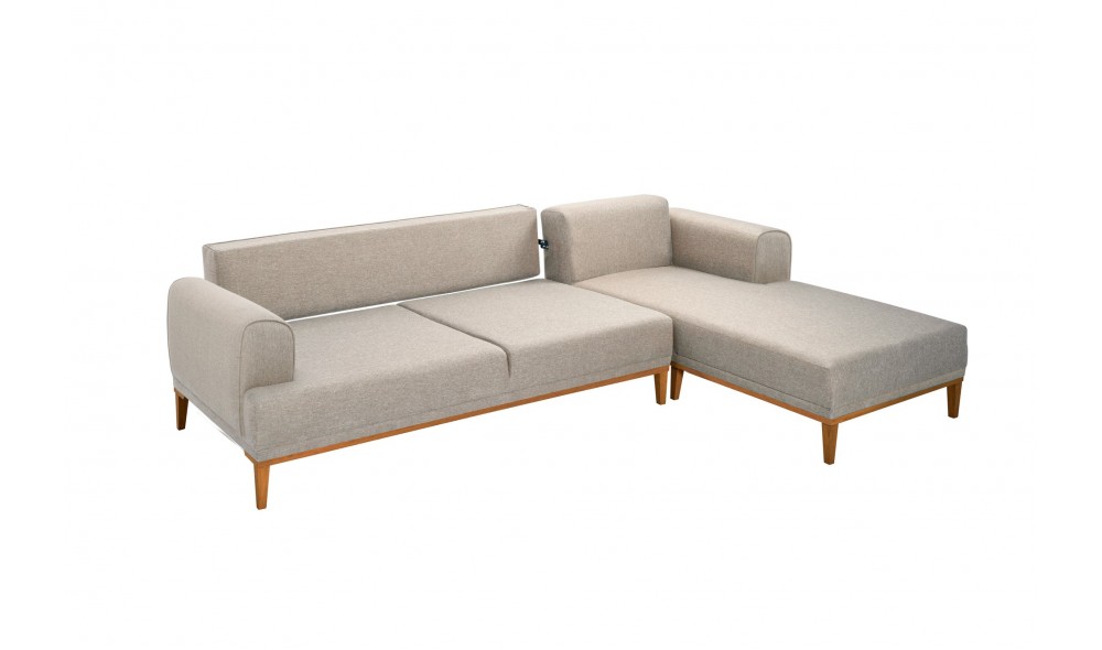 Canapea de coltar, Vina Corner - Crem, Pin Atlantic, 295 x 82 x 179 cm