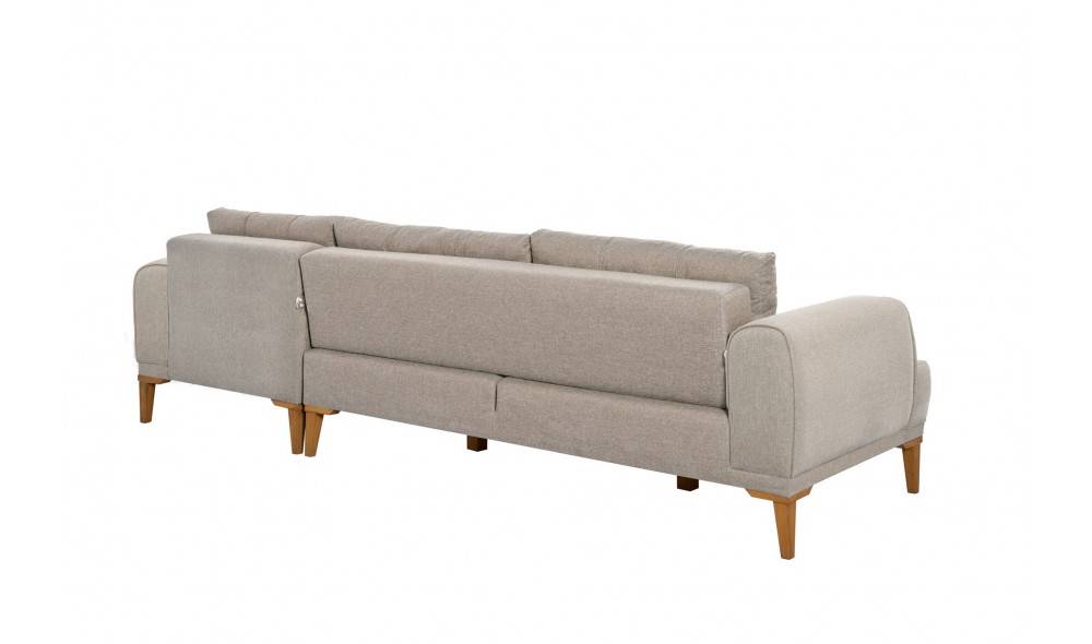 Canapea de coltar, Vina Corner - Crem, Pin Atlantic, 295 x 82 x 179 cm