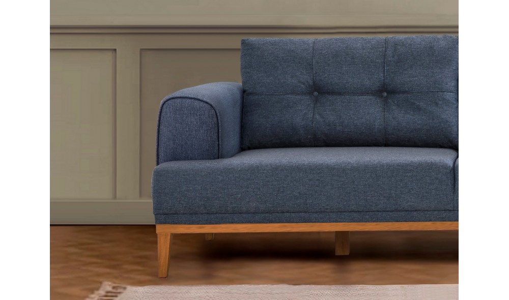 Canapea de coltar, Vina Corner - Albastru inchis, Pin Atlantic, 295 x 82 x 179 cm