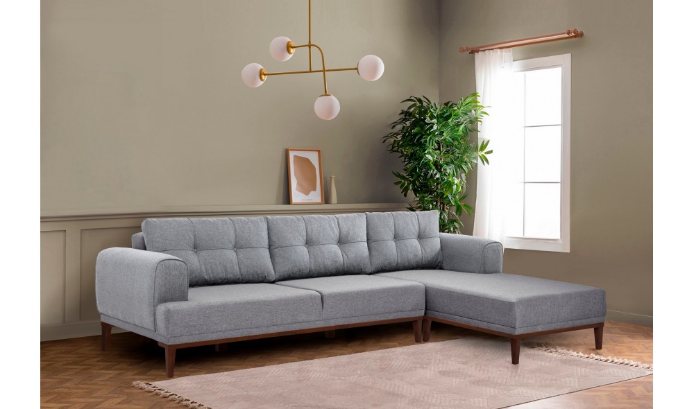 Canapea de coltar, Vina Corner - GriNuc, 295 x 82 x 179 cm