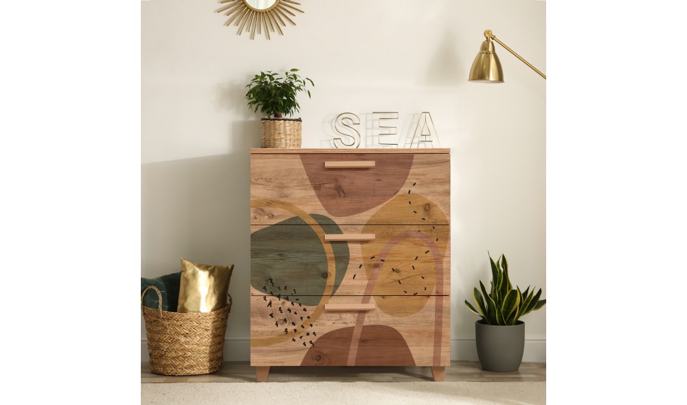 Comoda, Leva Gravis, Pinul Atlantic, 80 x 95 x 43 cm