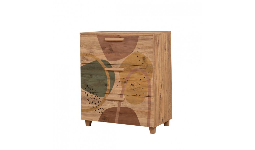 Comoda, Leva Gravis, Pinul Atlantic, 80 x 95 x 43 cm